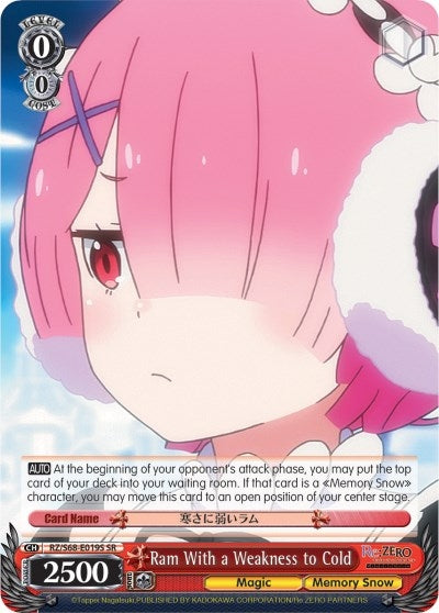 Ram With a Weakness to Cold (SR) (68019) [RZ/S68] - Weiss Schwarz Single