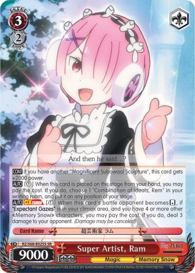 Super Artist Ram (SR) (68025) [RZ/S68] - Weiss Schwarz Single