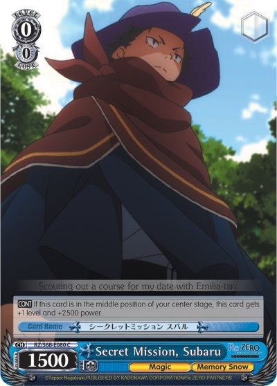 Secret Mission Subaru (68080) [RZ/S68] - Weiss Schwarz Single