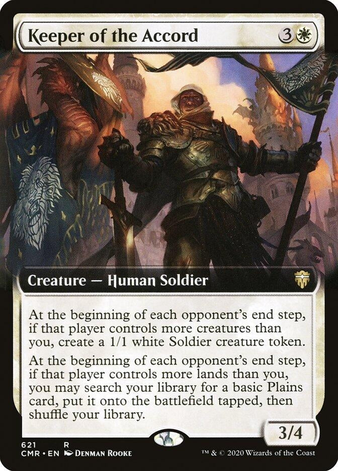 Keeper of the Accord (Extended Art) (621) [CMR] - MTG Single