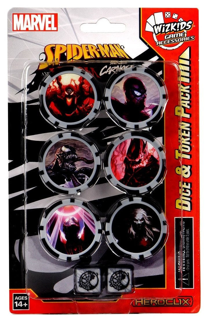 Spider-Man and Venom Absolute Carnage Dice and Token Pack [SVAC] - Heroclix Sealed