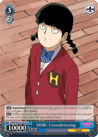 MOB: Crossdressing (218) [MOB/SX02] - Weiss Schwarz Single