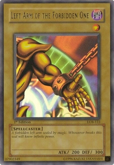 Left Arm of the Forbidden One (123) (LOB) - YuGiOh Single