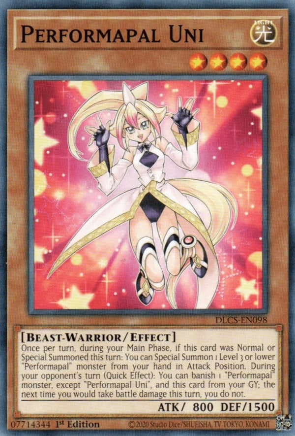 Performapal Uni (98) (DLCS) - YuGiOh Single
