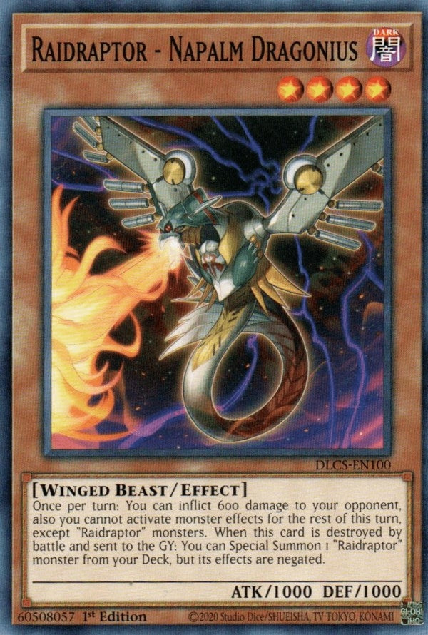 Raidraptor - Napalm Dragonius (100) (DLCS) - YuGiOh Single