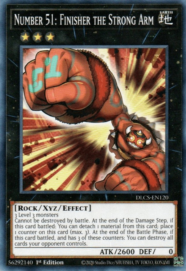 Number 51: Finisher the Strong Arm (120) (DLCS) - YuGiOh Single
