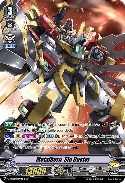 Metalborg Sin Buster (SP) (817) [V-BT08] - Cardfight Vanguard Single