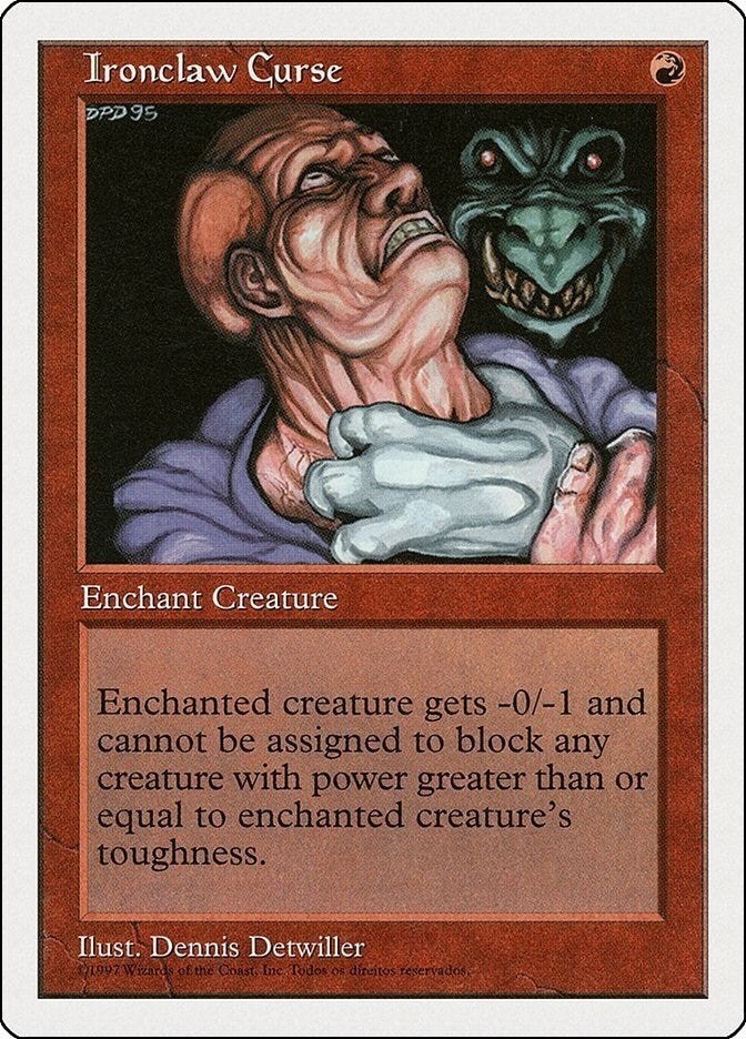 Ironclaw Curse [5ED] - MTG Single