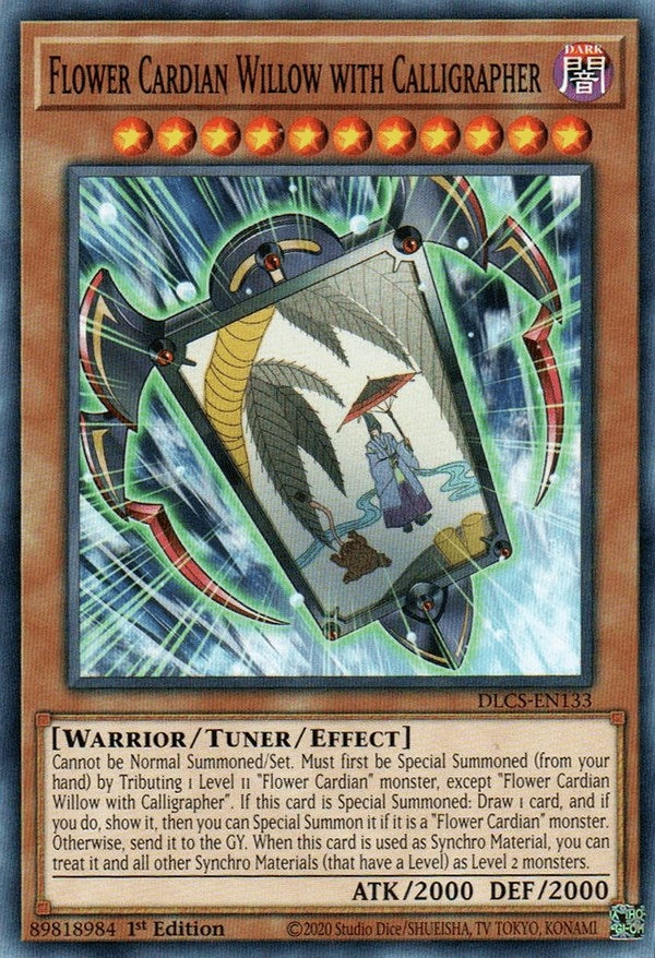 Flower Cardian Willow with Calligrapher (133) (DLCS) - YuGiOh Single