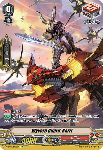 Wyvern Guard Barri (SP) (822) [V-BT08] - Cardfight Vanguard Single