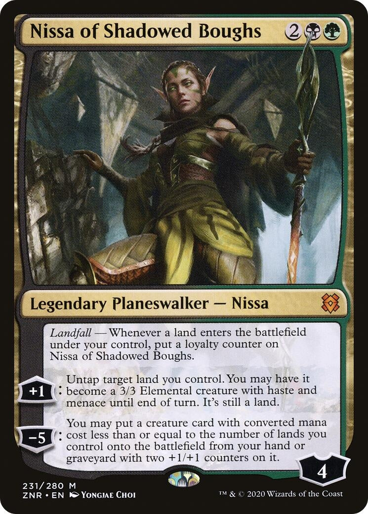 Nissa of Shadowed Boughs (231) [ZNR] - MTG Single