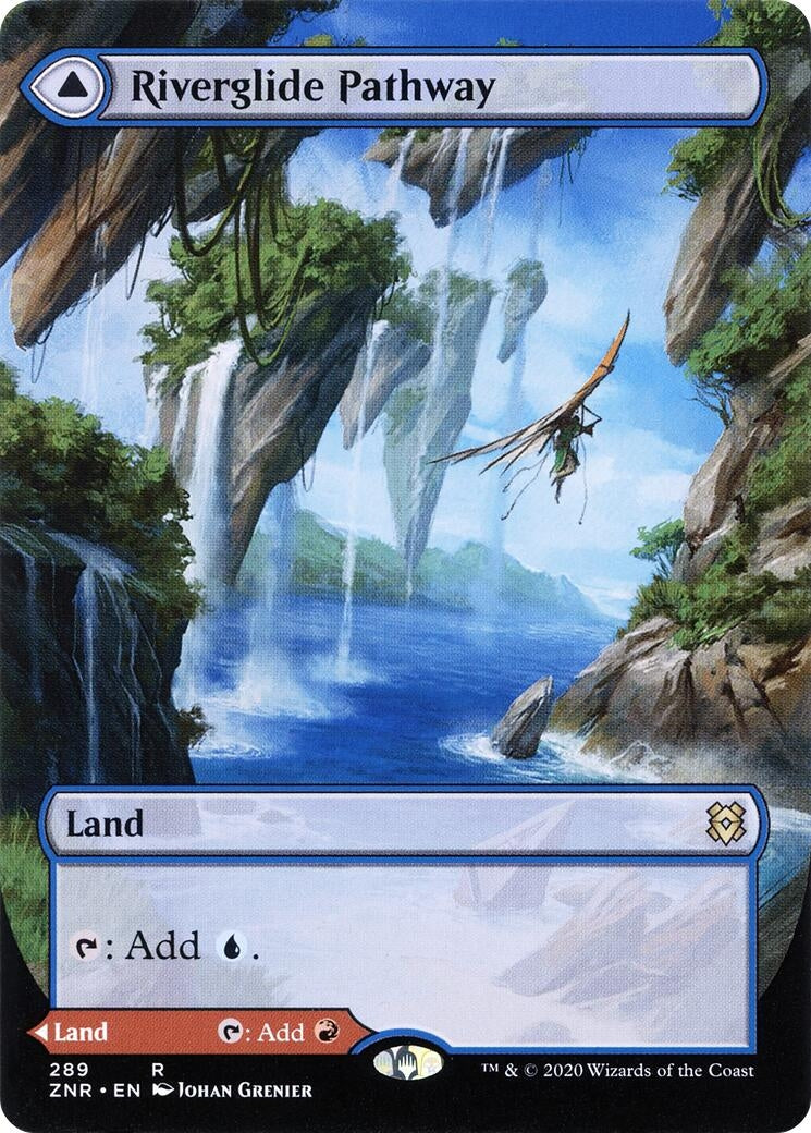 Riverglide Pathway (Borderless) (289) [ZNR] - MTG Single