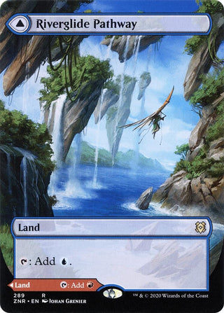Riverglide Pathway (Borderless) (289) [ZNR] - MTG Single