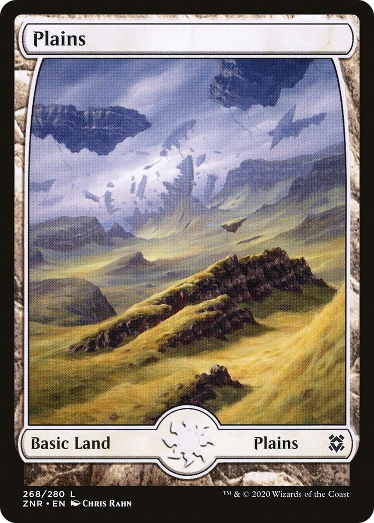 Plains (268) - Full Art (268) [ZNR] - MTG Single
