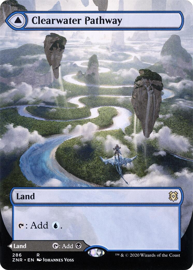 Clearwater Pathway (Borderless) (286) [ZNR] - MTG Single