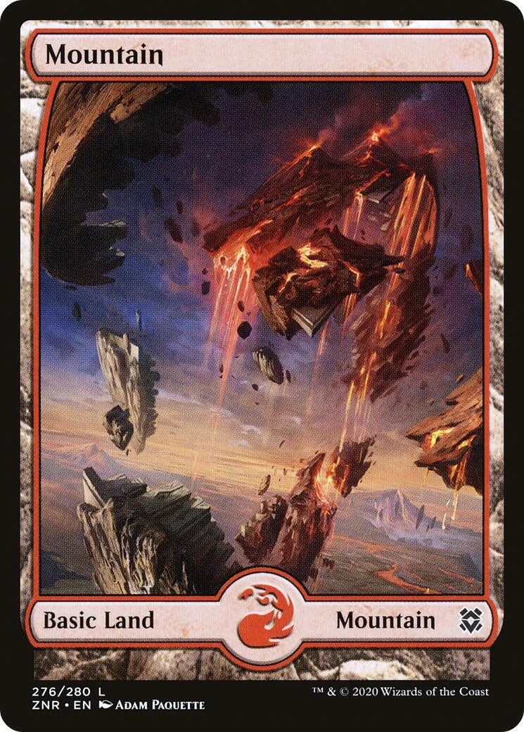 Mountain (276) - Full Art (276) [ZNR] - MTG Single