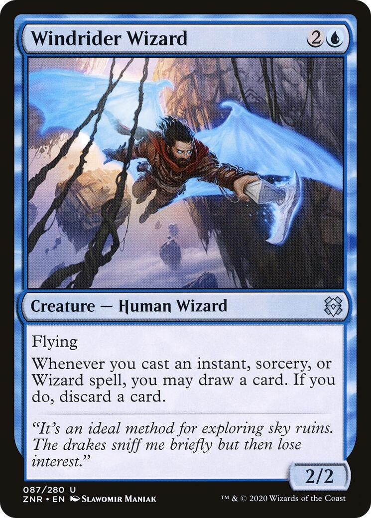 Windrider Wizard (87) [ZNR] - MTG Single