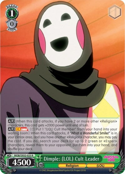 Dimple: (LOL) Cult Leader (2025) [MOB/SX02] - Weiss Schwarz Single