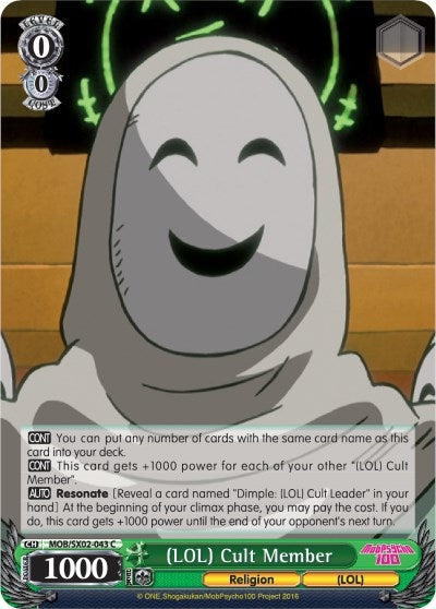 (LOL) Cult Member (2043) [MOB/SX02] - Weiss Schwarz Single