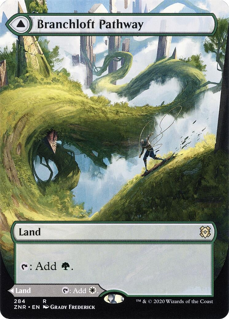 Branchloft Pathway (Borderless) (284) [ZNR] - MTG Single