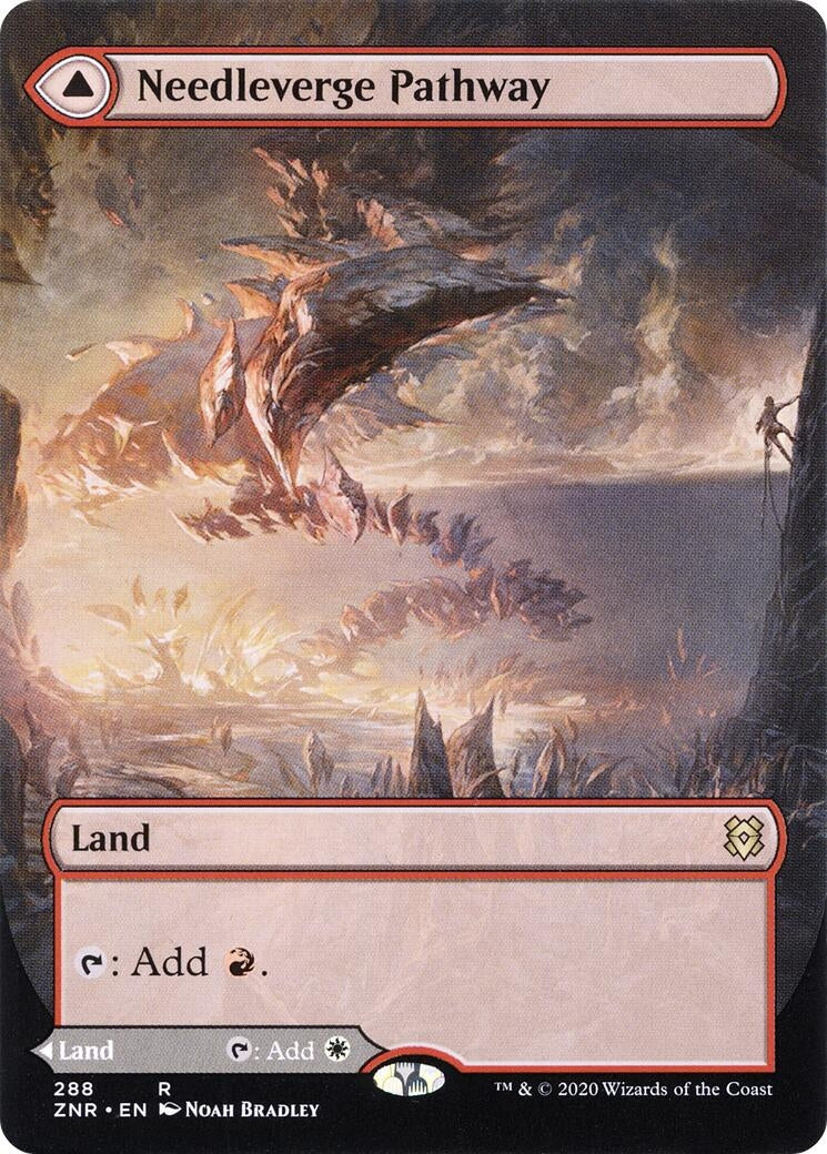Needleverge Pathway (Borderless) (288) [ZNR] - MTG Single