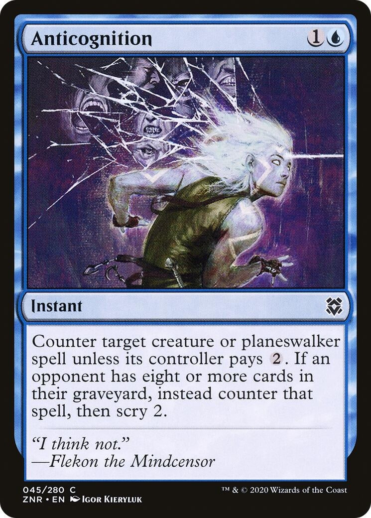 Anticognition (45) [ZNR] - MTG Single