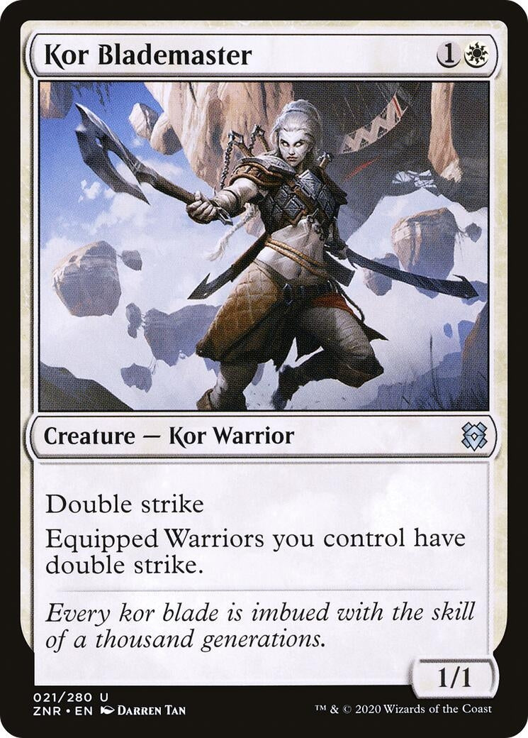Kor Blademaster (21) [ZNR] - MTG Single