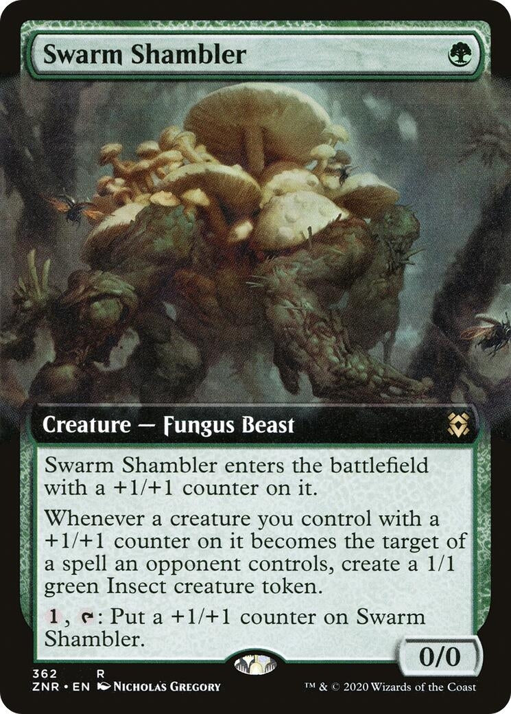 Swarm Shambler (Extended Art) (362) [ZNR] - MTG Single