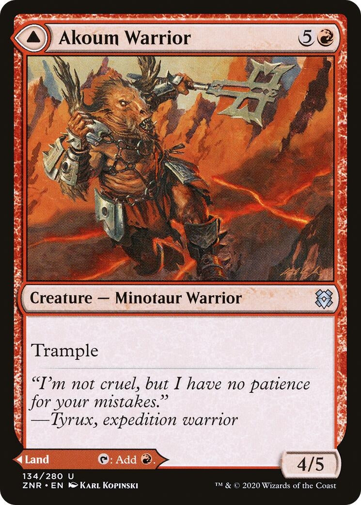 Akoum Warrior (134) [ZNR] - MTG Single