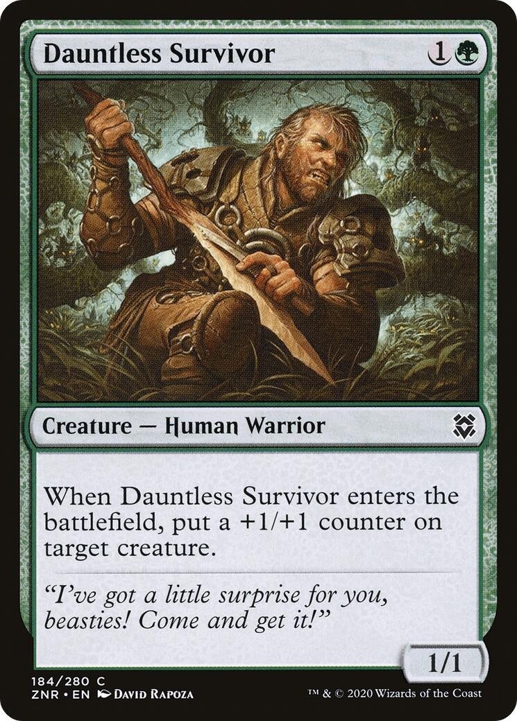 Dauntless Survivor (184) [ZNR] - MTG Single