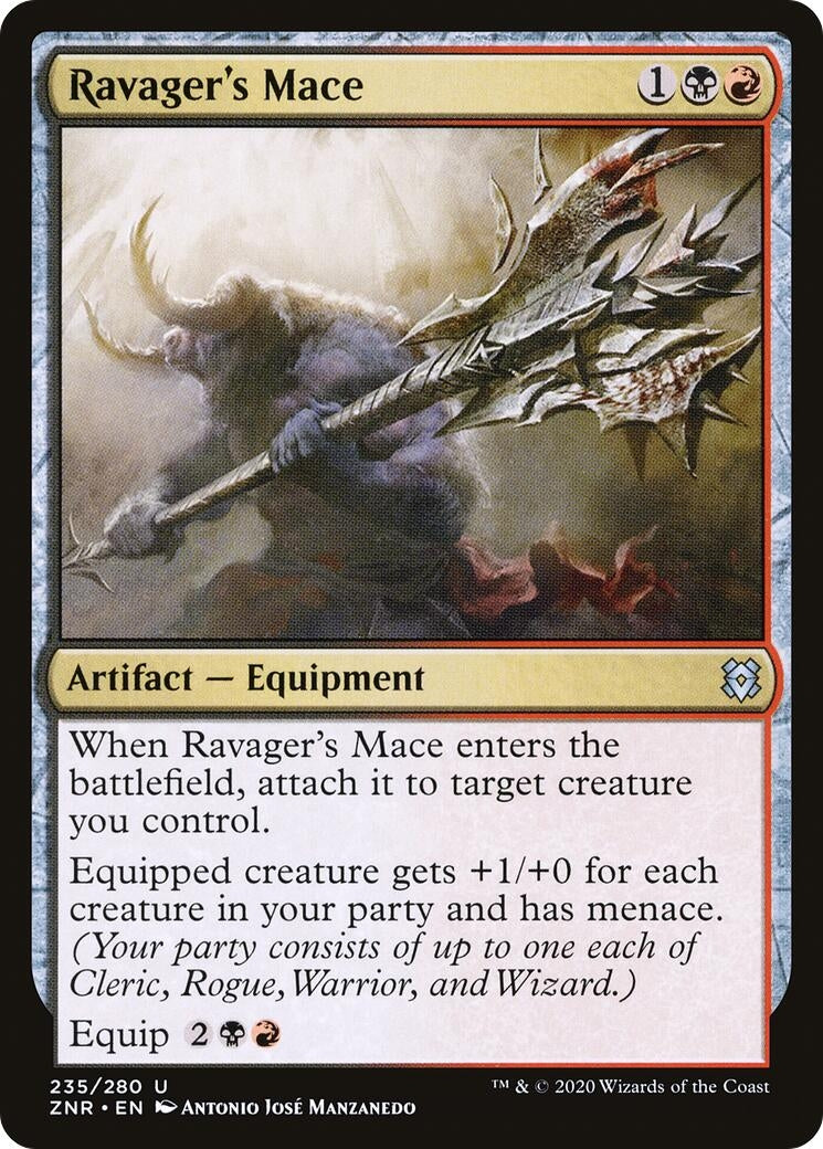 Ravager’s Mace (235) [ZNR] - MTG Single