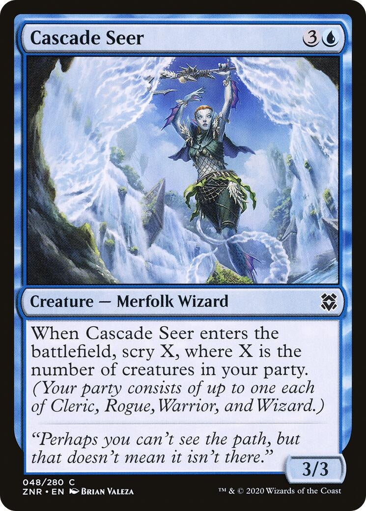 Cascade Seer (48) [ZNR] - MTG Single