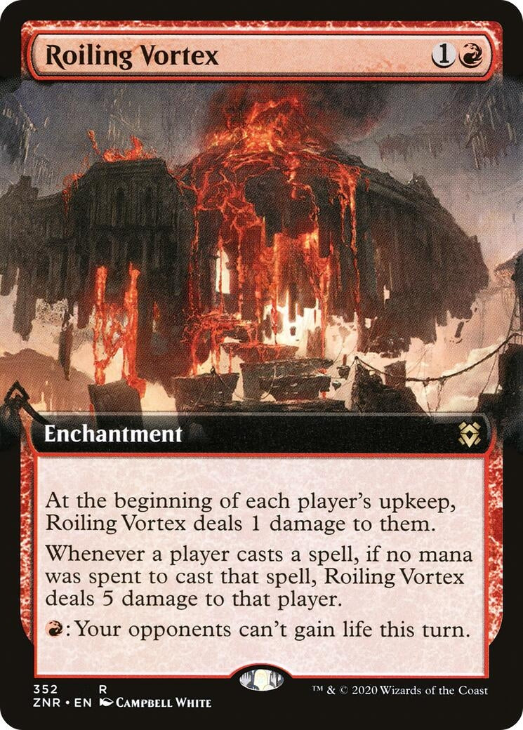 Roiling Vortex (Extended Art) (352) [ZNR] - MTG Single