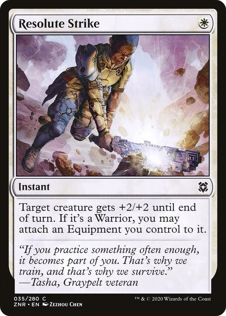 Resolute Strike (35) [ZNR] - MTG Single