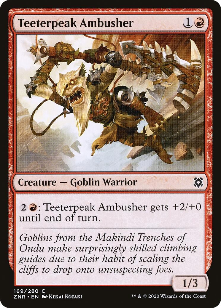 Teeterpeak Ambusher (169) [ZNR] - MTG Single