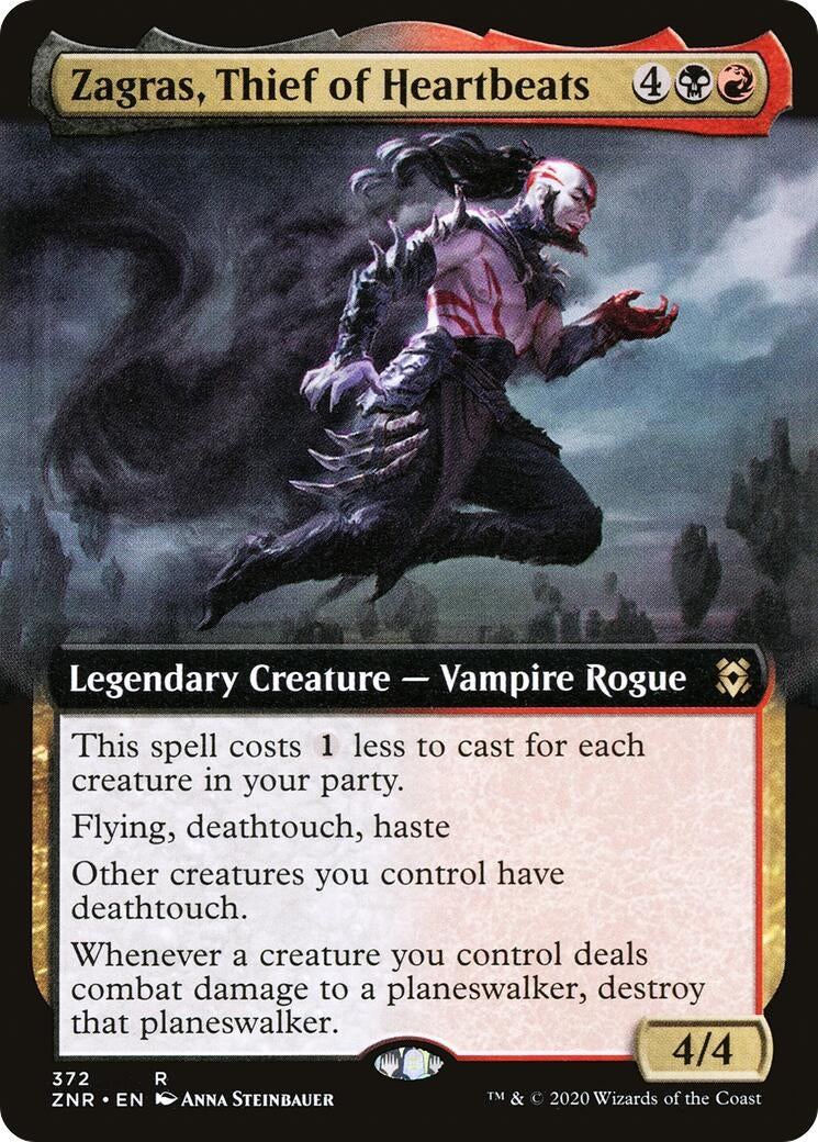 Zagras Thief of Heartbeats (Extended Art) (372) [ZNR] - MTG Single