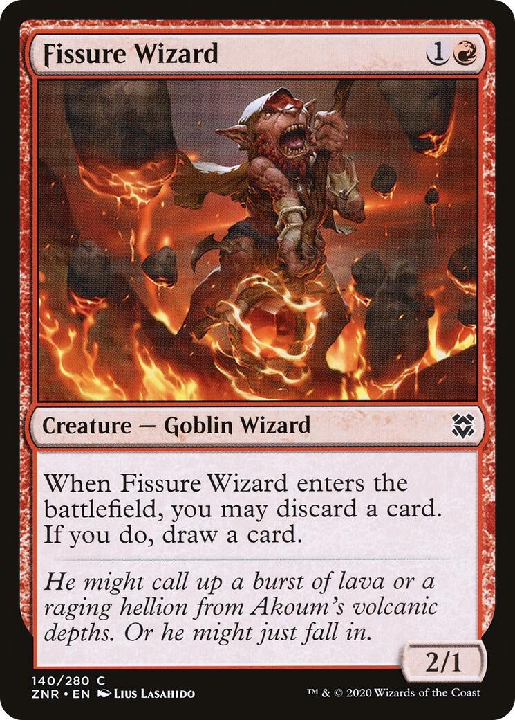 Fissure Wizard (140) [ZNR] - MTG Single