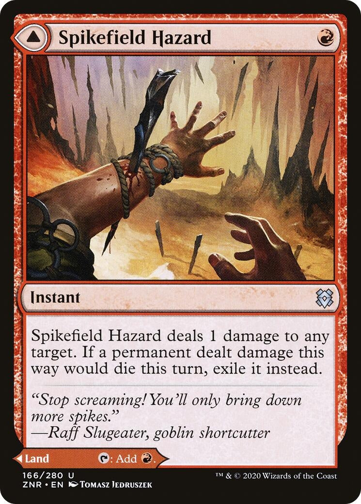 Spikefield Hazard (166) [ZNR] - MTG Single