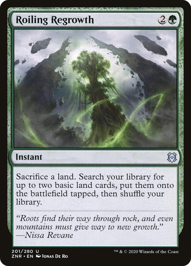 Roiling Regrowth (201) [ZNR] - MTG Single