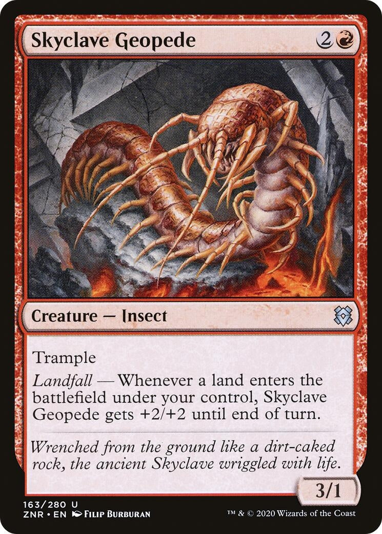 Skyclave Geopede (163) [ZNR] - MTG Single