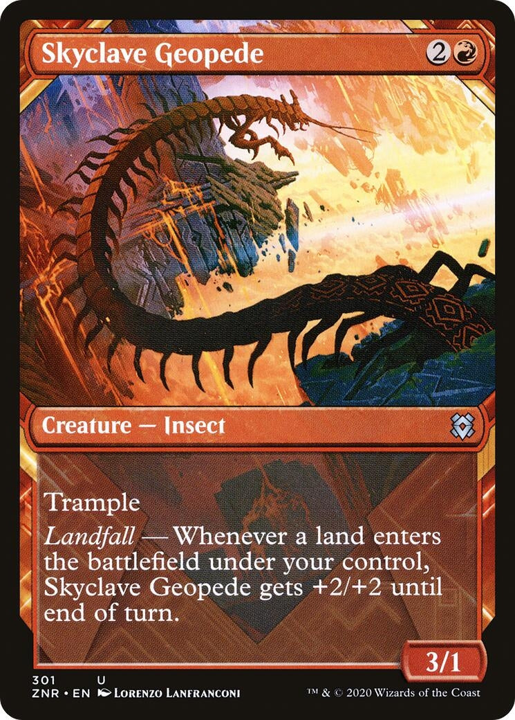 Skyclave Geopede (Showcase) (301) [ZNR] - MTG Single