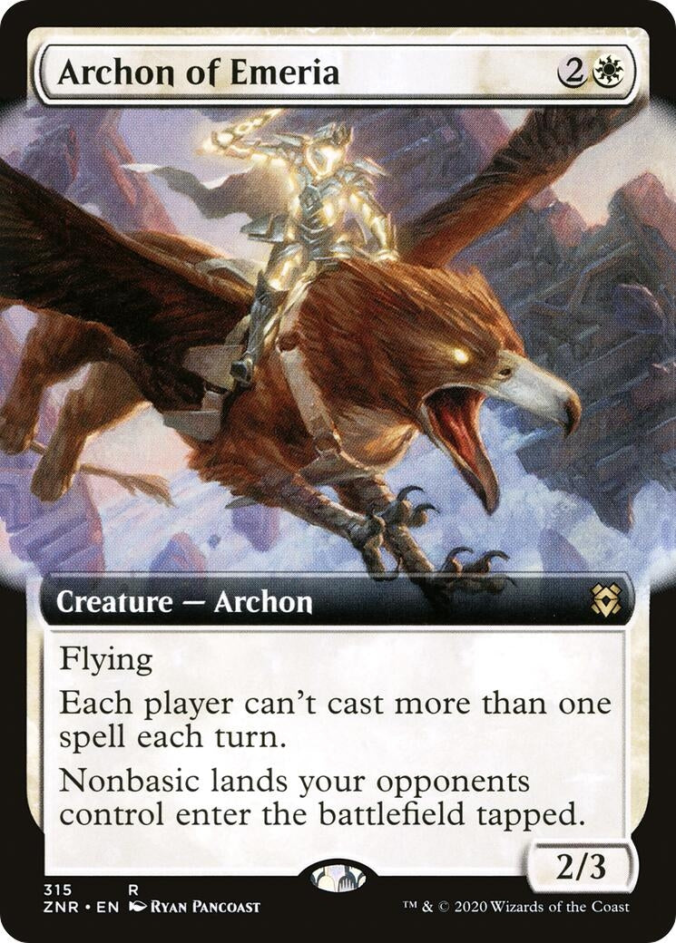 Archon of Emeria (Extended Art) (315) [ZNR] - MTG Single