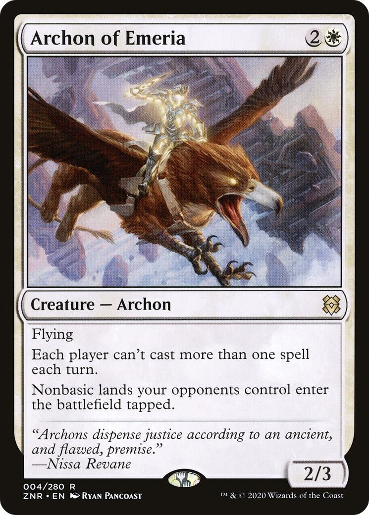 Archon of Emeria (4) [ZNR] - MTG Single