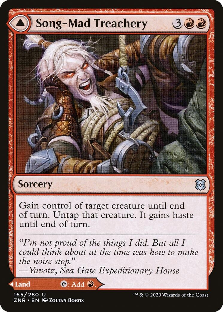 Song-Mad Treachery (165) [ZNR] - MTG Single