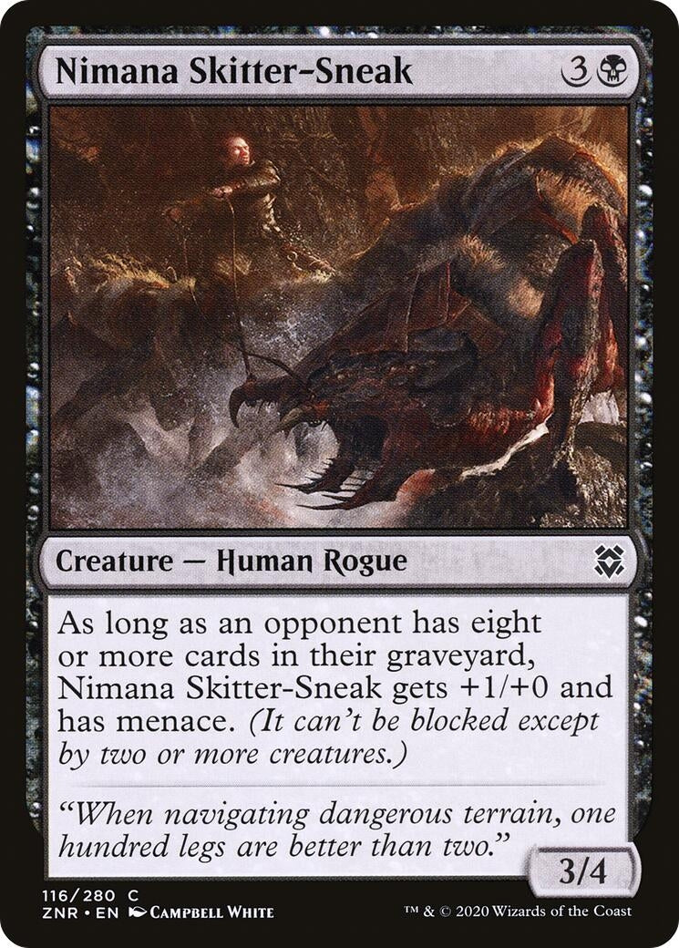 Nimana Skitter-Sneak (116) [ZNR] - MTG Single