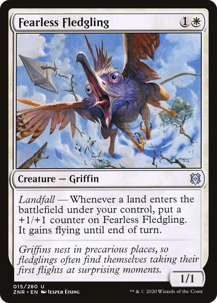 Fearless Fledgling (15) [ZNR] - MTG Single