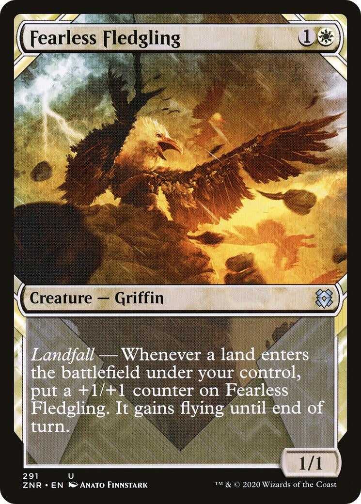 Fearless Fledgling (Showcase) (291) [ZNR] - MTG Single