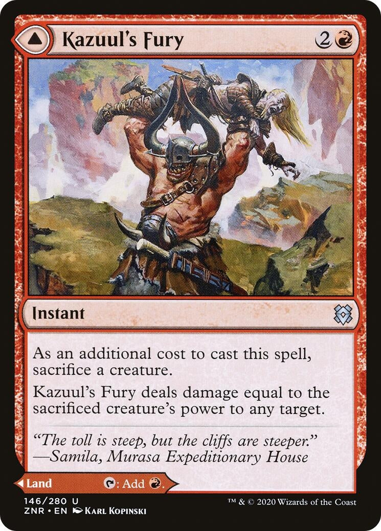 Kazuul’s Fury (146) [ZNR] - MTG Single