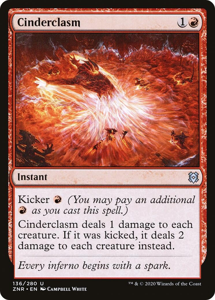 Cinderclasm (136) [ZNR] - MTG Single