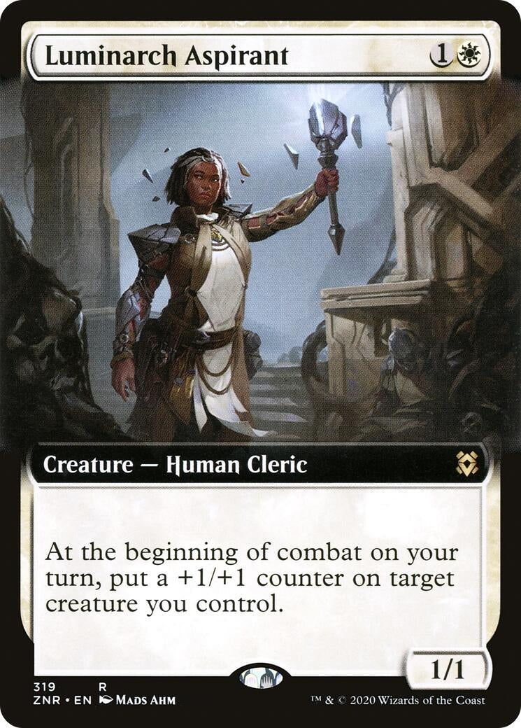 Luminarch Aspirant (Extended Art) (319) [ZNR] - MTG Single